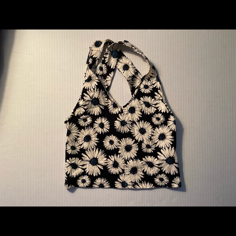 Forever 21 Floral Crop Top Size Large